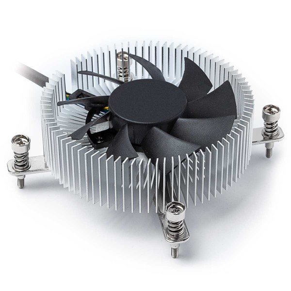 CPU cooler, for LGA 17xx, Aluminiumdesign / 90x90x30 mm, 35W TDP, inclusive backplate / CPU cooler