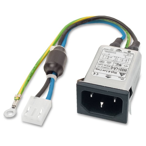IEC-Steckerfilter incl. Kabel und Ferrit