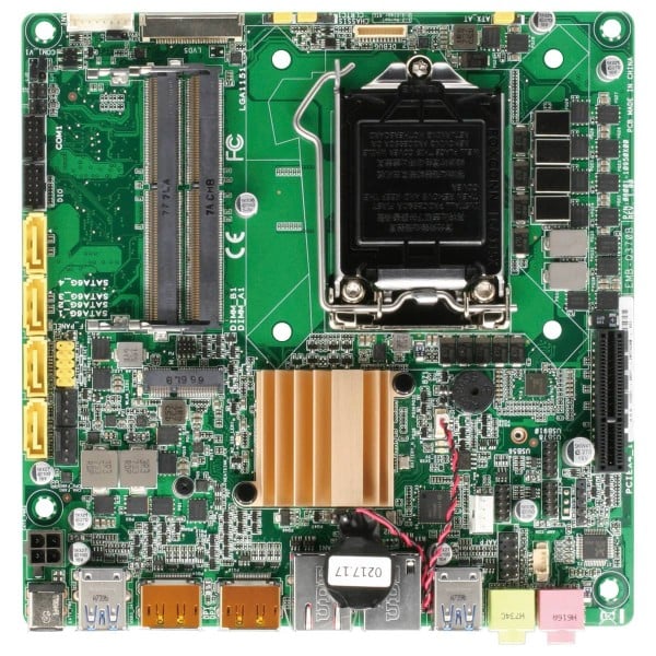 thin mini-ITX AAEON Industrial, Intel®Q370 Express / Coffee Lake, LGA1151, thin- + fullsize I/O shield / Motherboard