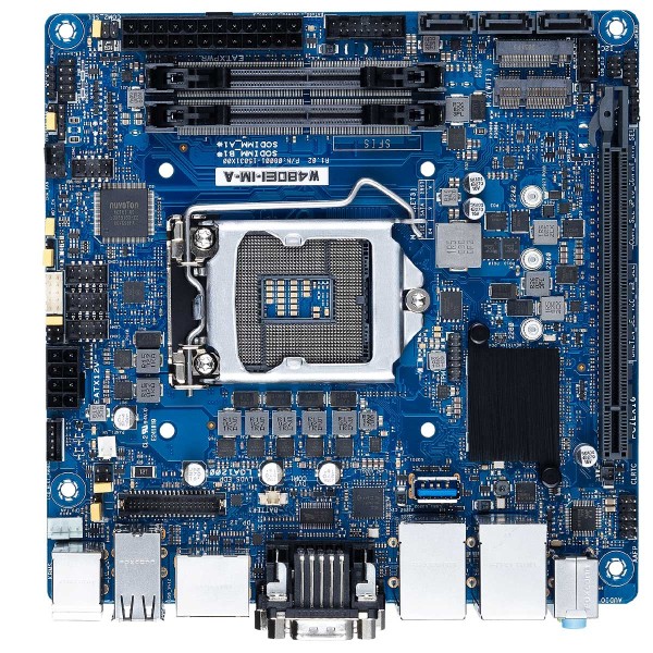 mini-ITX ASUS, Industrial Series, Intel®W480E / Comet Lake, Socket: LGA1200 / Motherboard