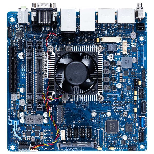 mini-ITX ASUS, Industrie Serie, AMD Ryzen / Embedded R1505, quad-core, TDP 15W, with LVDS / Motherboard