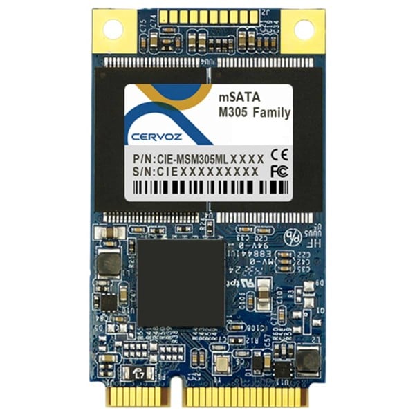 Industrial MSATA Module M305 128GB / SATA III 6.0Gb/s / Flash memory