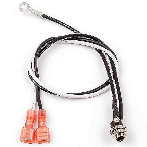 DC input cable 5A max / 2,1x5,5mm to Faston 6,3mm, 350mm / DC