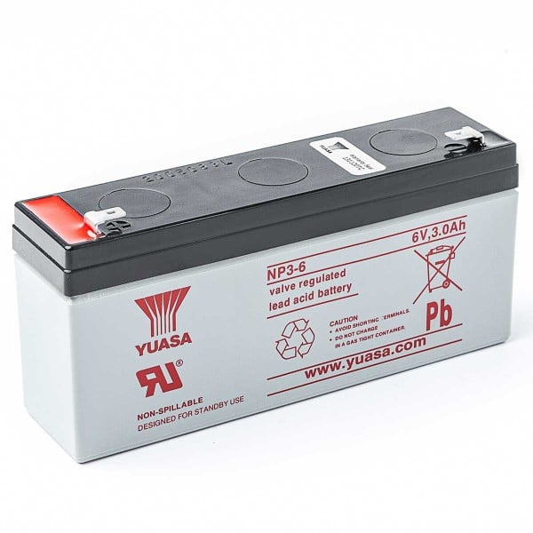 YUASA Industrial Battery / 12V / 2.3Ah / lead acid battery / VRLA / Akku