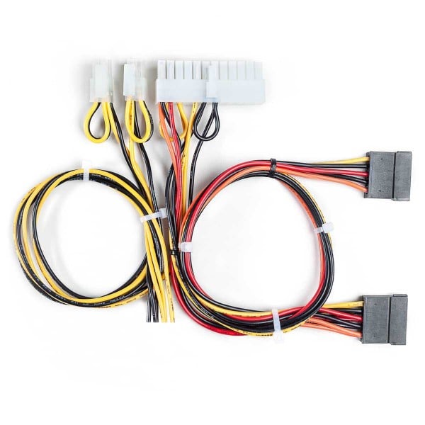 12V only power cable / Open end input cable / 4+4pin / AWG 18 / UL 1007