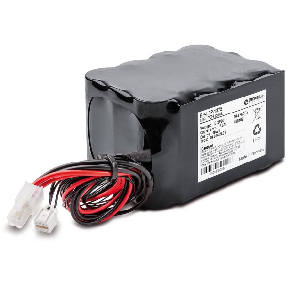 LiFePo4 battery pack / 13,2V / 7,5 Ah / 99Wh / 10 years UPS accu / UN38.3 