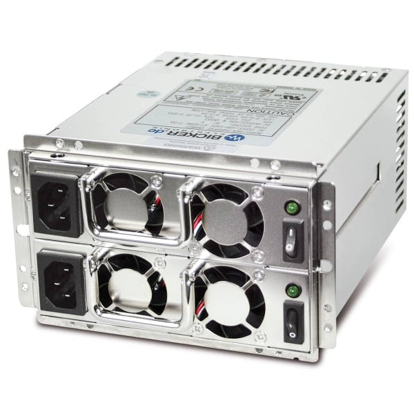 Redundant PC PSU / 2 x 8pin connector / 600W / 90-264VAC / 20+4 / FSC / AC-DC / 24-7 / 62368-1 