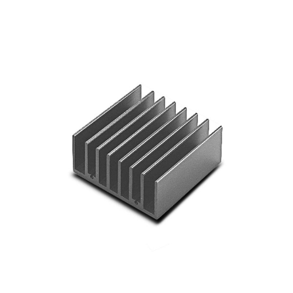 Heatsink for DC/DC converter / LxBxH: 61 x 58 x 25,4 mm / metal